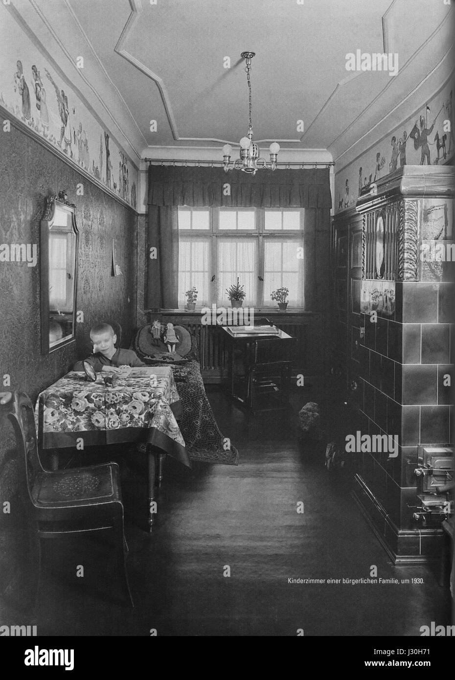 AHW Kinderzimmer buergerliche Fam Leipzig um 1930 Foto Stock
