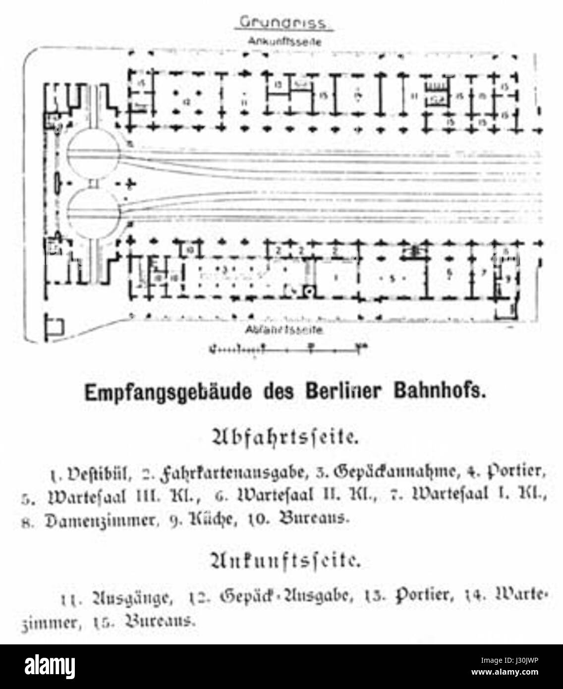 BBfHallenplan Foto Stock