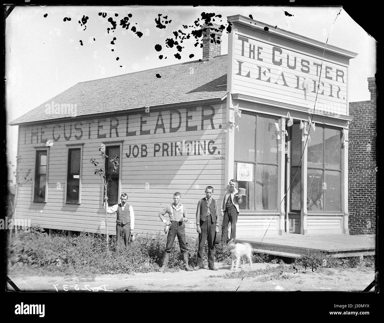Arco spezzato il Custer quotidiano leader 1887 Foto Stock