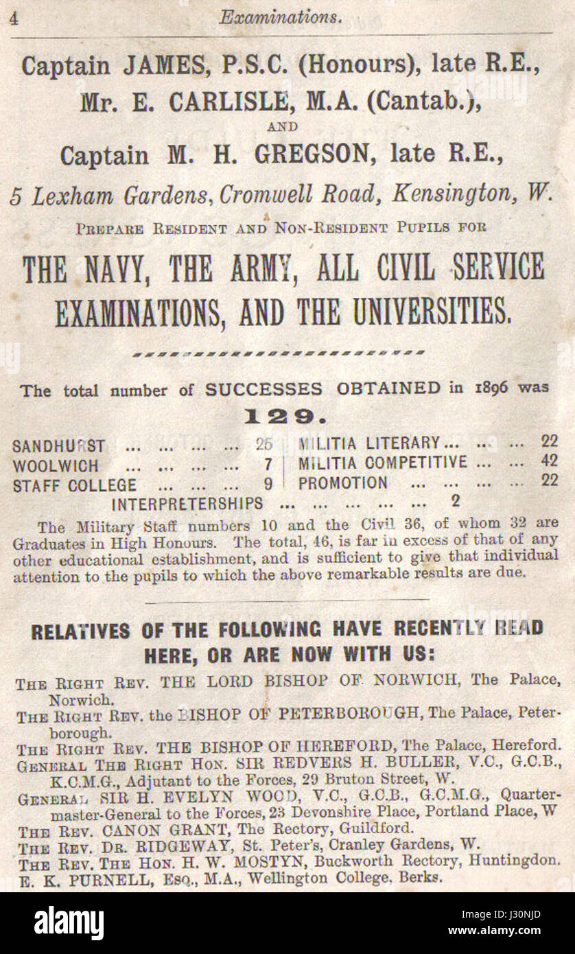 Questa pubblicità per il capitano James, probabilmente una cifra relativa ai servizi marittimi, promuove le sue offerte o servizi. Il contesto storico o il prodotto pubblicizzato fornisce informazioni sul commercio e l'industria marittima di periodâ. Foto Stock