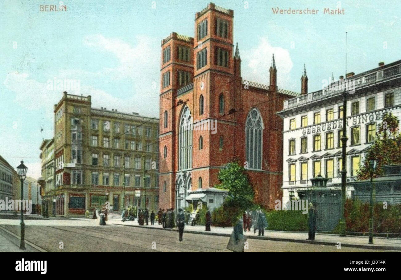 AK Werderscher Markt um 1910 Foto Stock