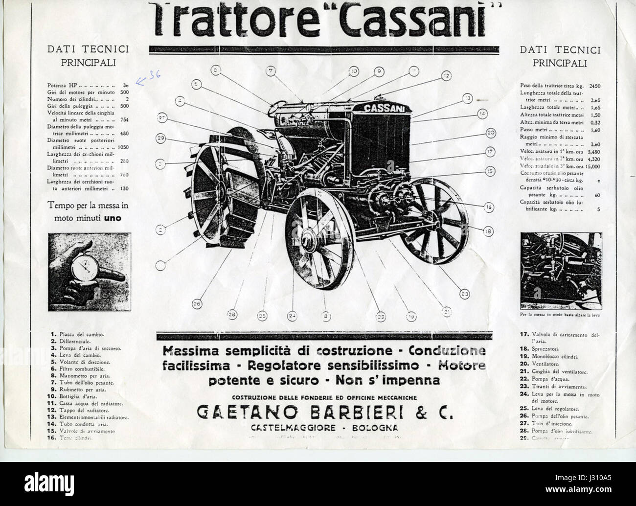 Cassani Barbieri si riferisce a un artista o artigiano, probabilmente coinvolto nell'arte o nell'artigianato italiano, che contribuisce alla cultura visiva o materiale del periodo. Foto Stock