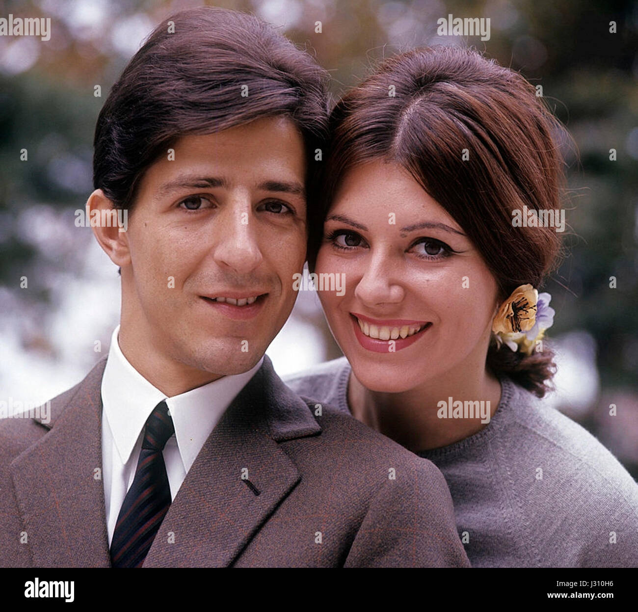 Giorgio Gaber e Obretta Colli 1964 Foto Stock