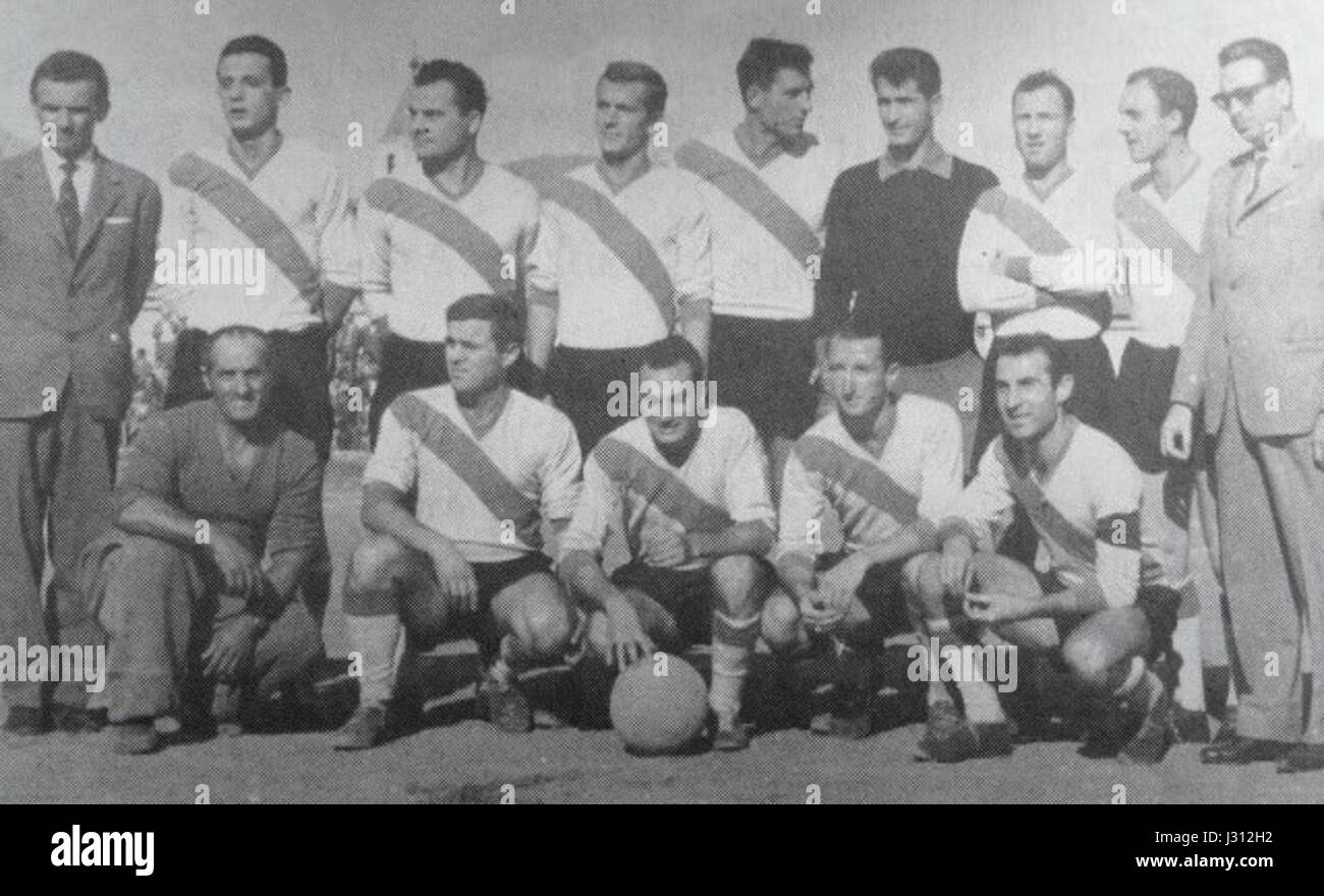 L'Avezzano calcio è stata una società calcistica italiana che ha partecipato alla stagione 1958-1959. La squadra fa parte della storia sportiva locale di Avezzano e ha contribuito alla cultura calcistica della regione. Foto Stock