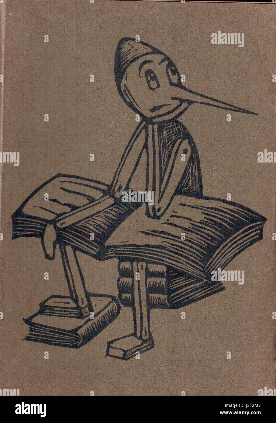 "Le avventure di Pinocchio" è l'edizione italiana di "le avventure di Pinocchio" di Carlo Collodi, pubblicata tra il 1944 e il 1948. L'edizione comprende illustrazioni di B. Albi Bachini e prefazione di Attilio Momigliano. Foto Stock