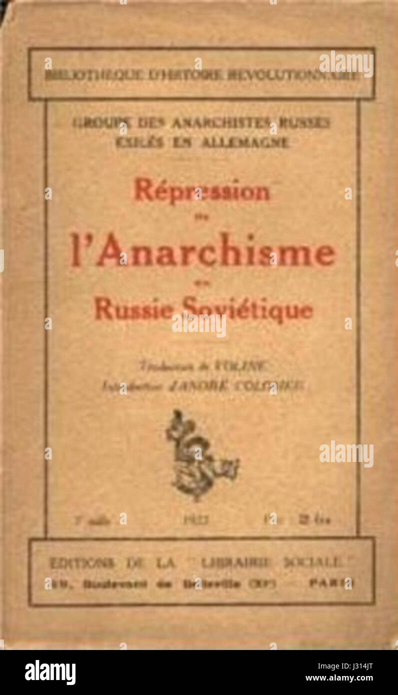 Anarchisme-en-russie-sovietique Foto Stock