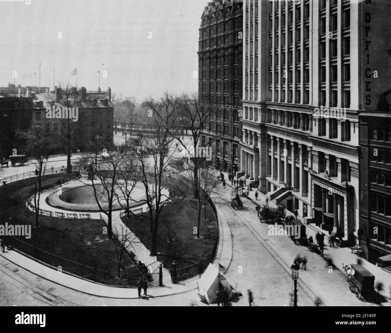 Bowling Green New York 1898 Foto Stock