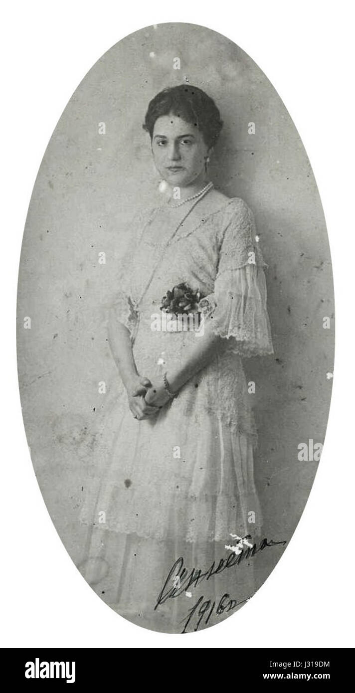 Anna Chavchavadze era una nobildonna georgiana e figura culturale, nota per il suo coinvolgimento nei movimenti sociali e culturali georgiani durante il XIX secolo. Ha svolto un ruolo chiave nel preservare il patrimonio georgiano. Foto Stock