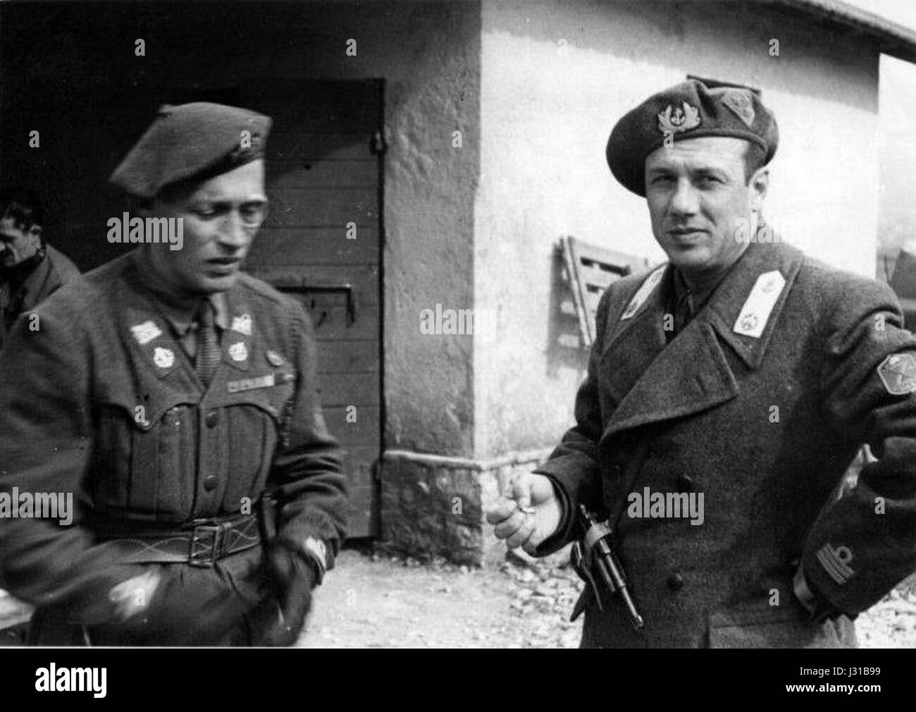 Junio Valerio Borghese e Umberto Bardelli Foto Stock Junio Valerio Borghese e Umberto Bardelli Foto Stock