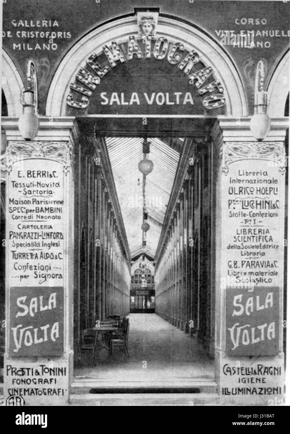Vecchia Galleria de Cristoforis introduzione e galleria Foto Stock