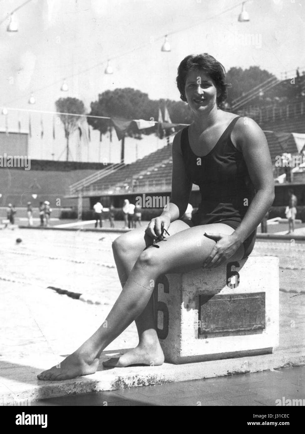 Dawn Fraser 1960c Foto Stock