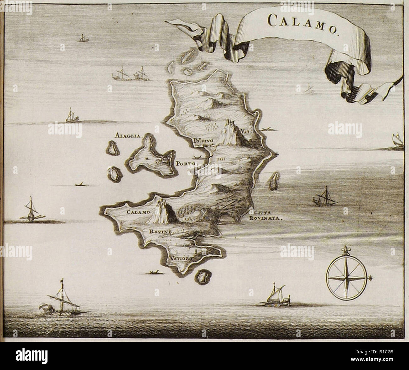 L'opera "Calamo" di Olfert Dapper, pubblicata nel 1688, è uno studio completo di geografia ed etnografia, che fornisce osservazioni dettagliate sulle culture e sui territori dell'epoca. Foto Stock