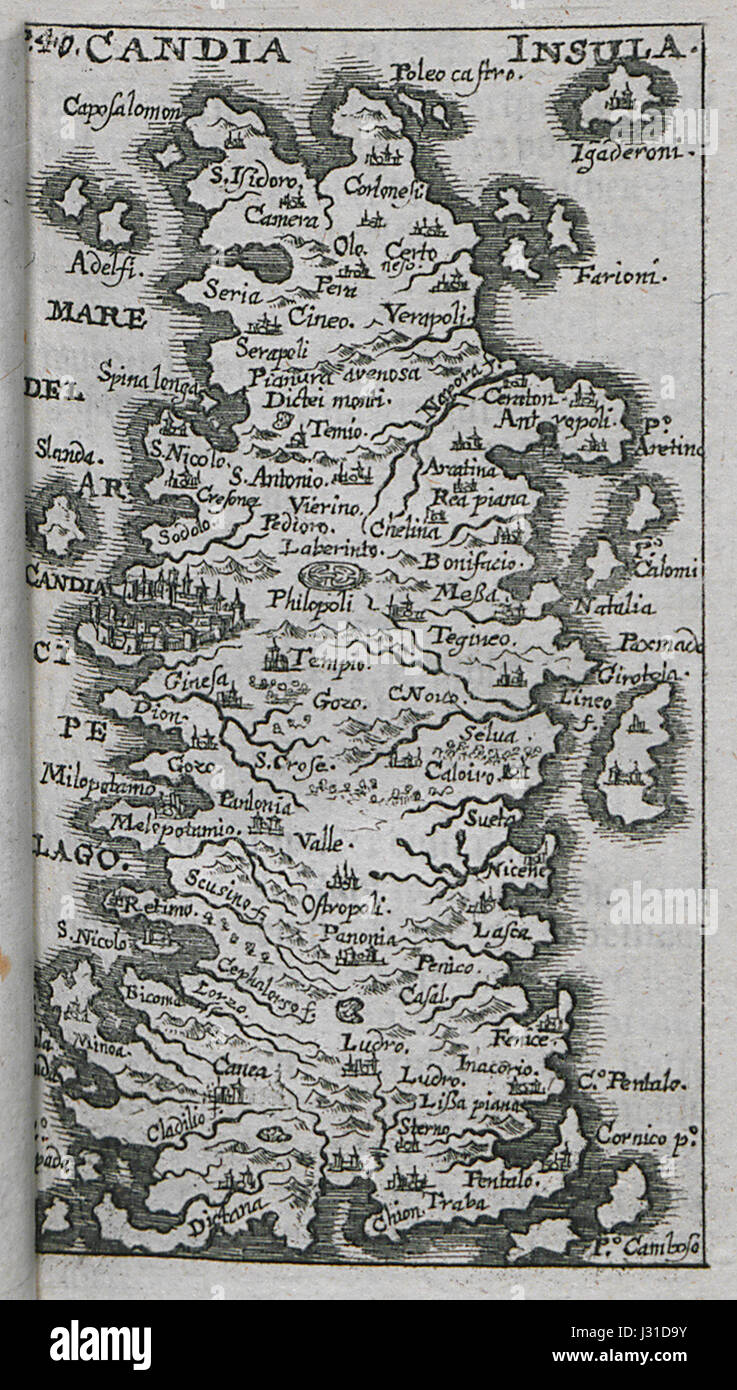 Candia insula - Sandrart Jacob Von - 1687 Foto Stock