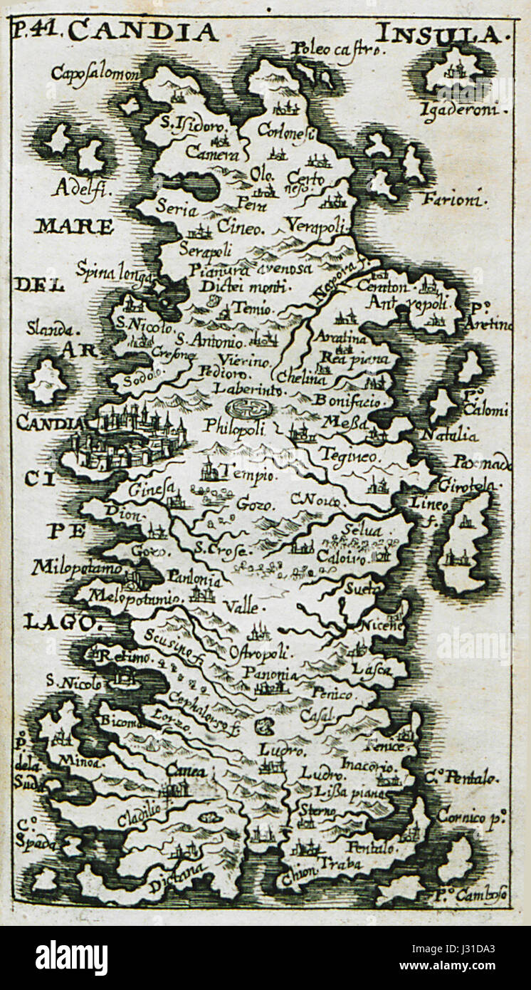 Candia Insula - Sandrart Jacob Von - 1686 Foto Stock