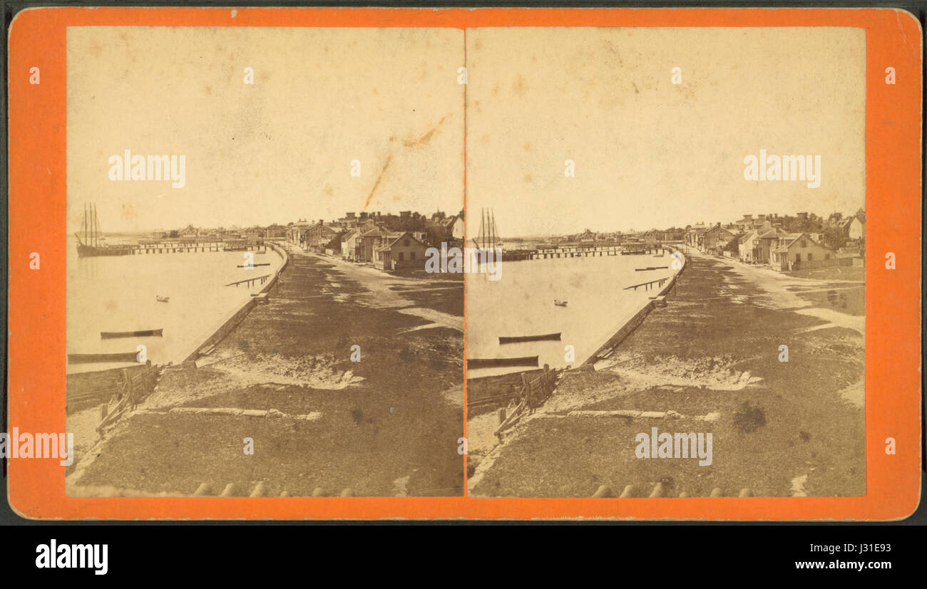 Vista panoramica di sant'Agostino, Florida, preso dalla vecchia fortezza spagnola e guardando verso sud (NYPL B11707422-G90F145 032ZF) Foto Stock