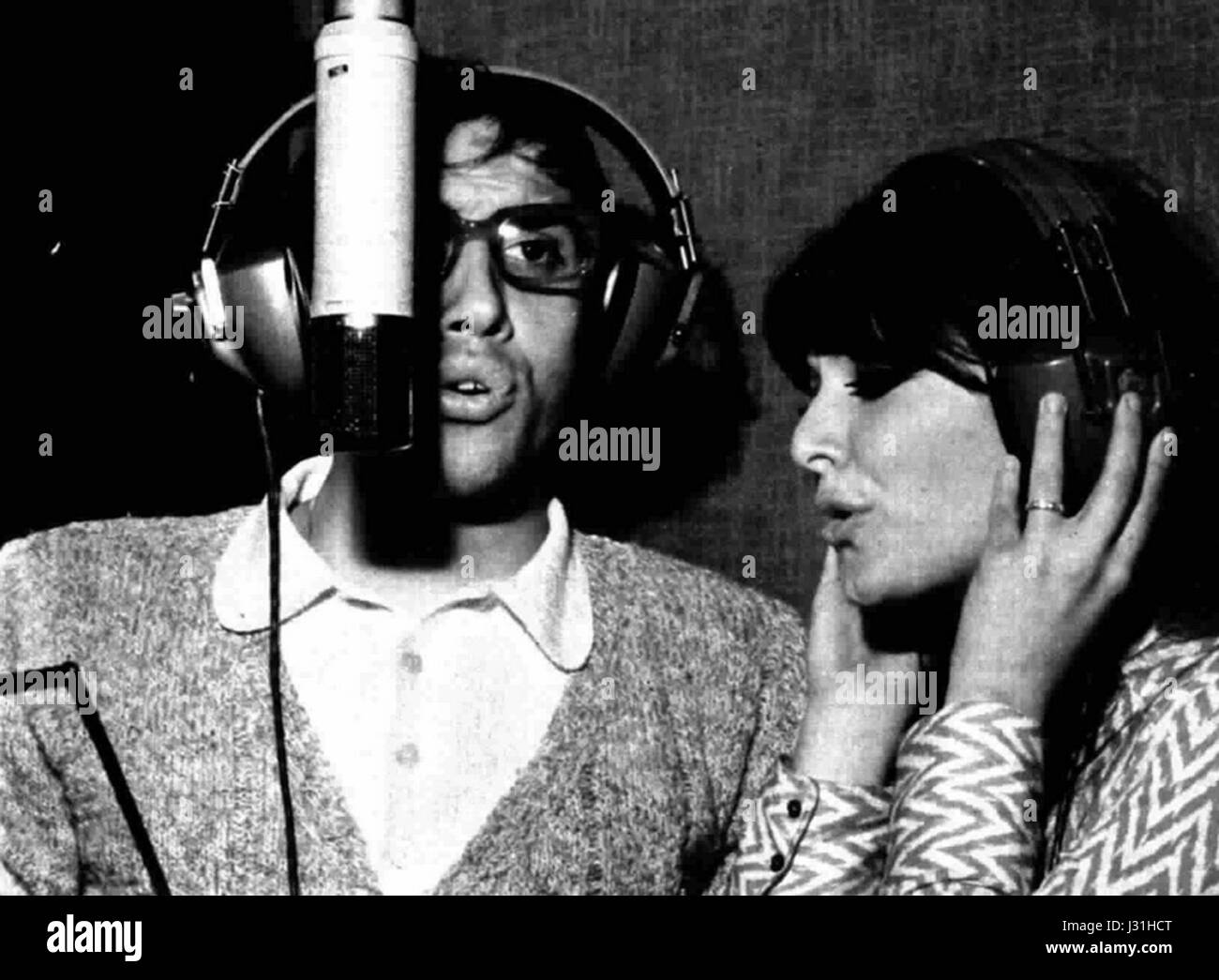Adriano Celentano e Claudia Mori 1970 Foto Stock