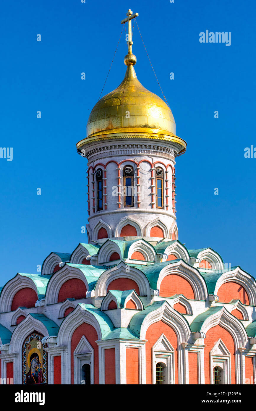 Cattedrale di Kazan nella piazza Rossa di Mosca Foto Stock