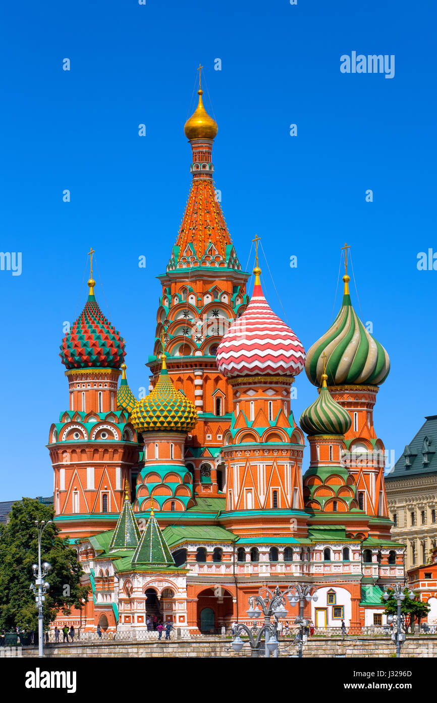 Cattedrale di San Basilio presso la piazza Rossa di Mosca Foto Stock
