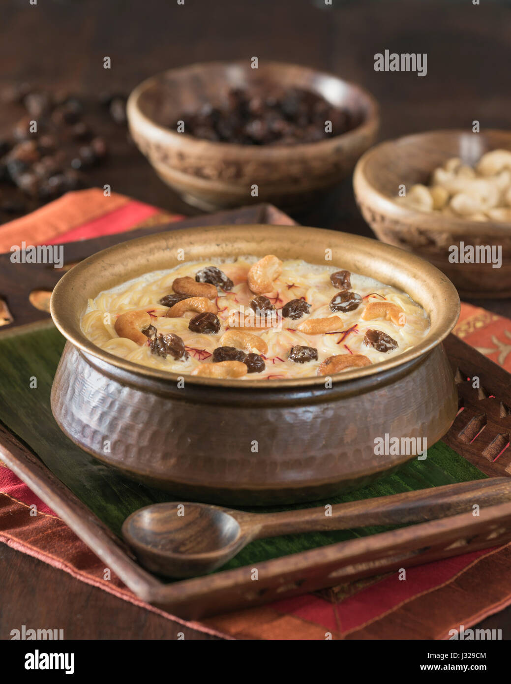 Payasam. Sud indiana latte vermicelli dessert. India cibo Foto Stock