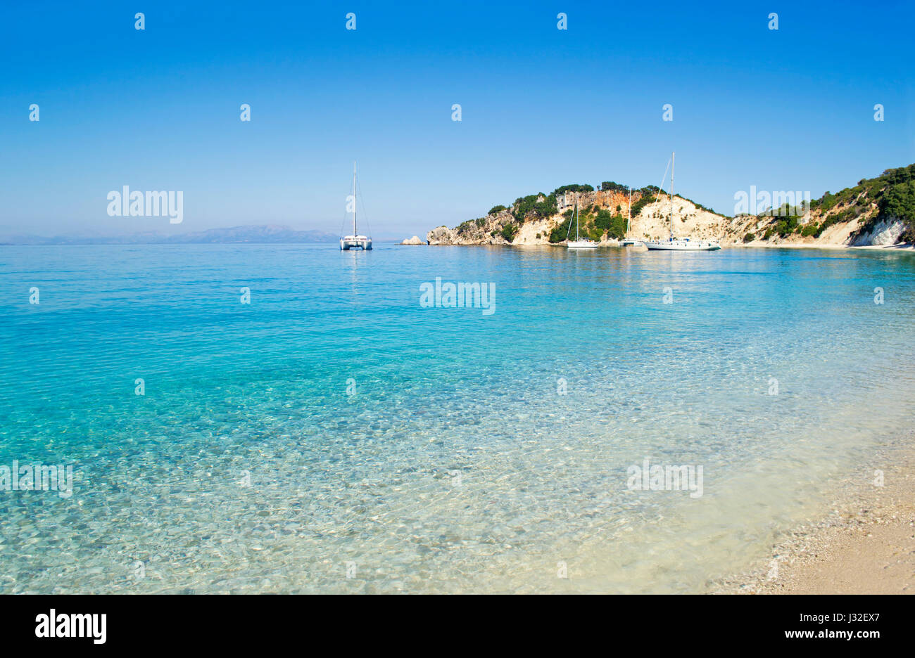 Spiaggia Gidaki ad Itaca Grecia Foto Stock