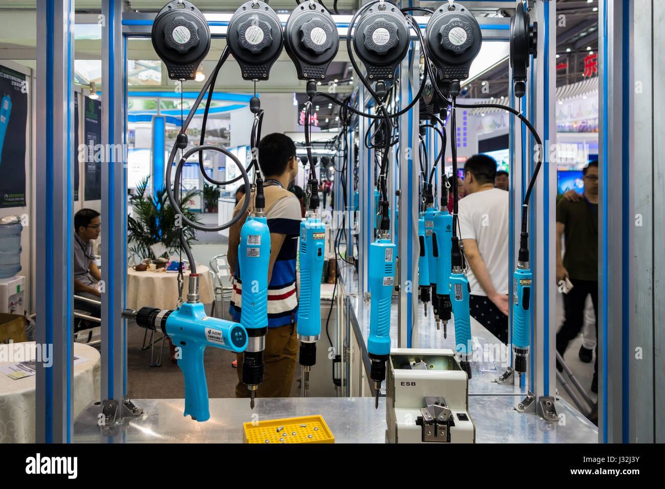Motore brushless cacciaviti elettrici display in Cina Foto Stock