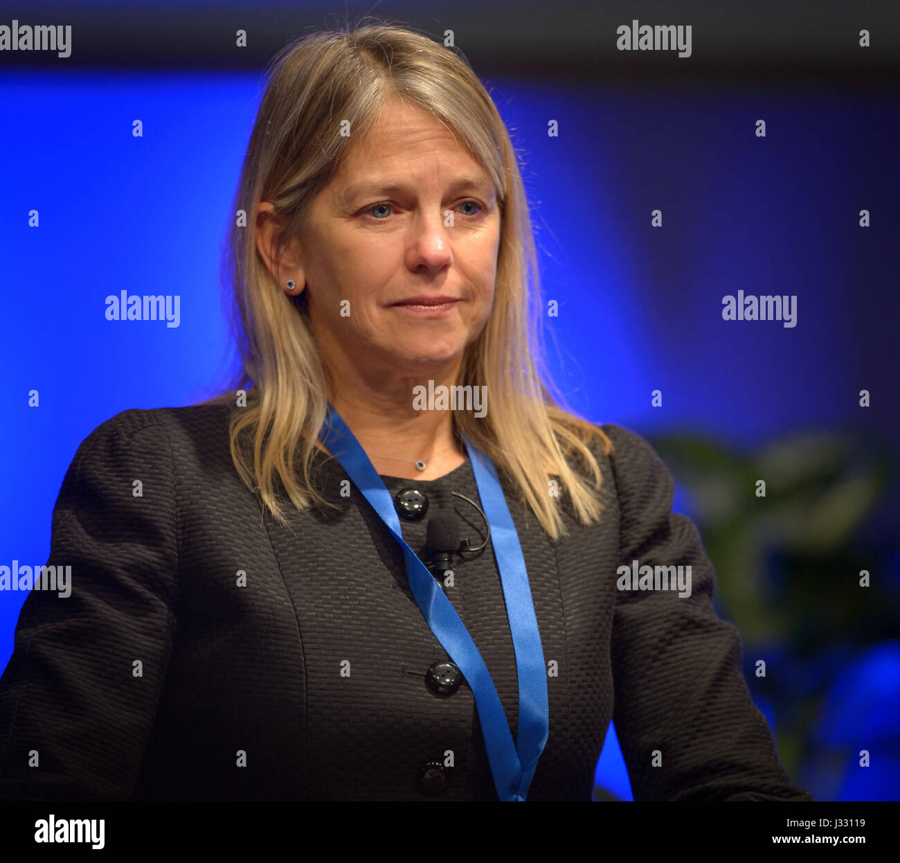 Il 12 gennaio 2017, il vice amministratore della NASA Dava Newman, insieme all'amministratore Charles Bolden e all'amministratore associato Robert Lightfoot, parteciparono all'ultimo municipio della NASA. L'evento è stato una discussione sui futuri obiettivi e progetti della NASA. Foto Stock