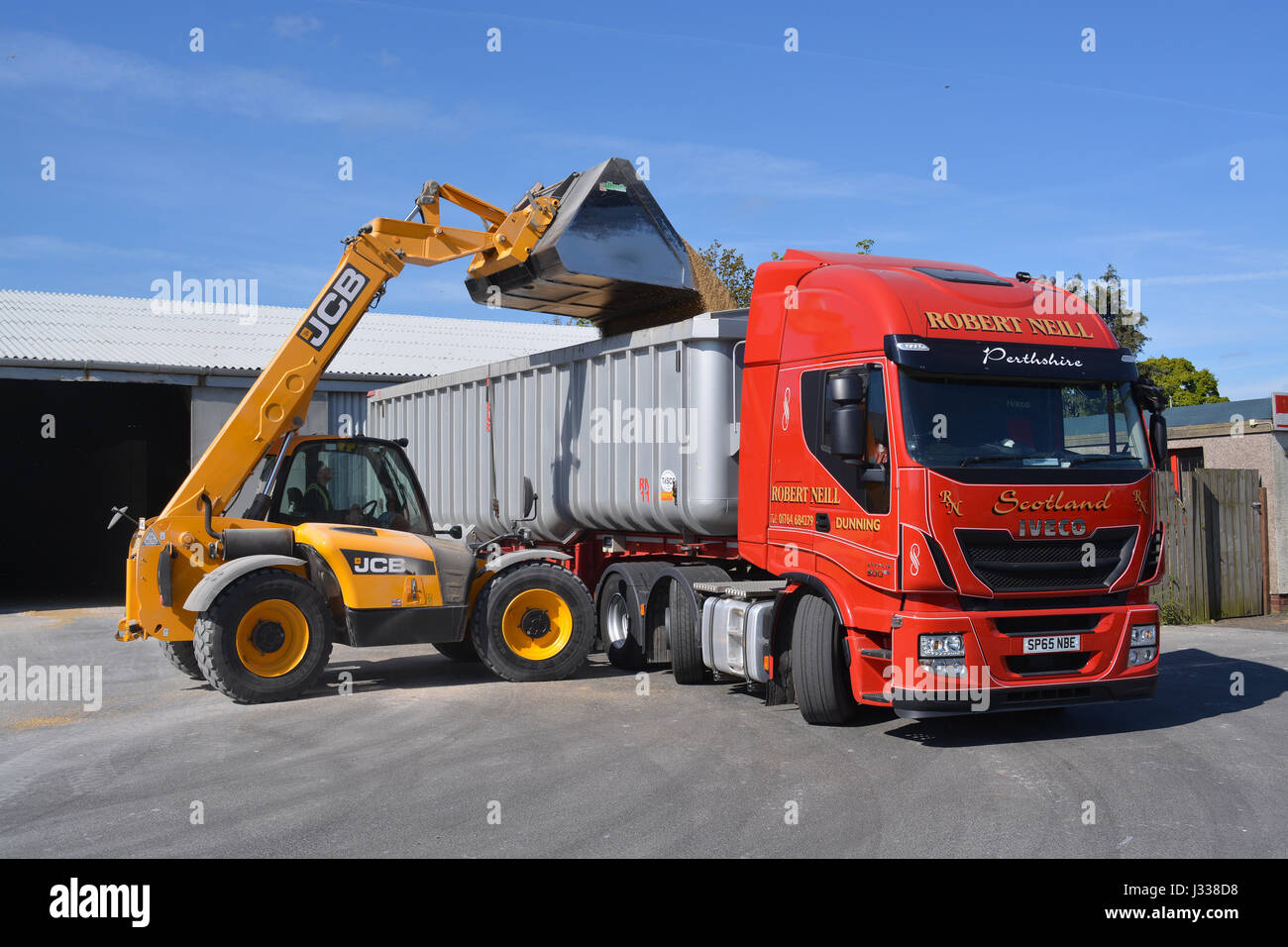 Iveco Stralis 500 Carrello Foto Stock