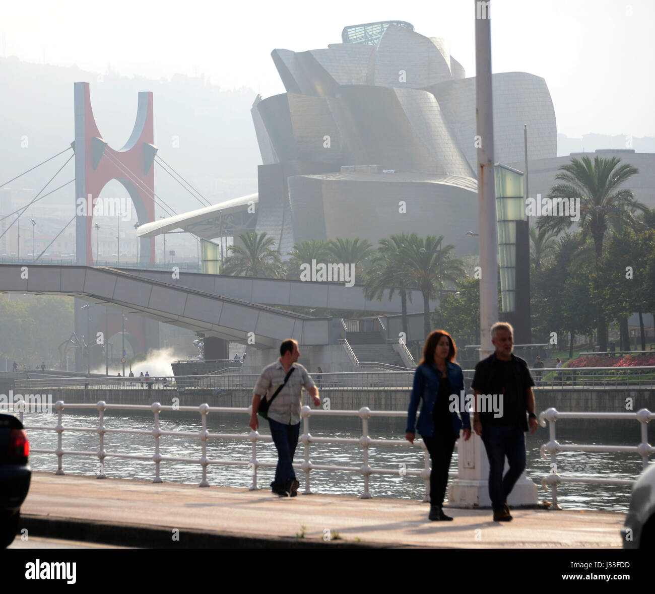 Presso il museo Guggenheim di Bilbao, Paese Basco, North-Spain, Spagna Foto Stock