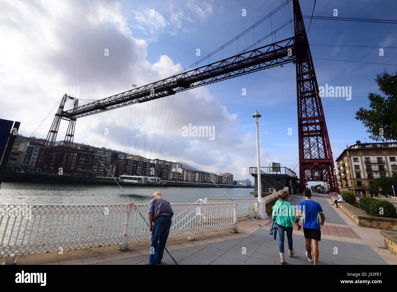 Ponte Puente de Vizcaya, Bilbao, Paese Basco, North-Spain, Spagna Foto Stock