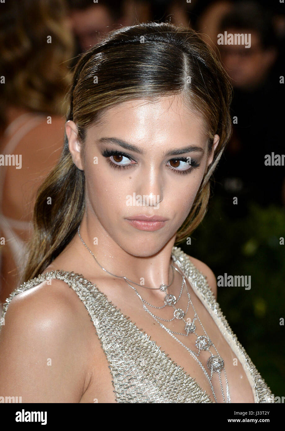 Sistine Stallone frequentando il Metropolitan Museum of Art Costume Institute Gala benefici 2017 in New York, Stati Uniti d'America. Stampa foto di associazione. Picture Data: lunedì 1 maggio, 2017. Vedere PA Storia SHOWBIZ Gala. Foto di credito dovrebbe leggere: Aurore Marechal/PA FILO Foto Stock