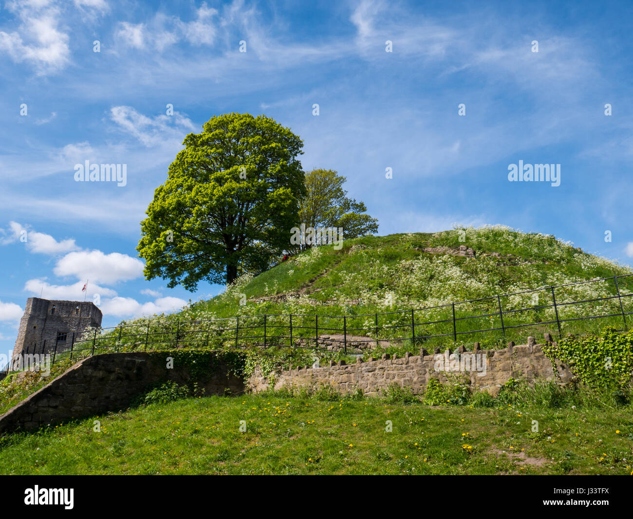 St George's Tower, Castle Mound, Oxford Castle, Oxford, Oxfordshire, Inghilterra, Regno Unito, GB. Foto Stock
