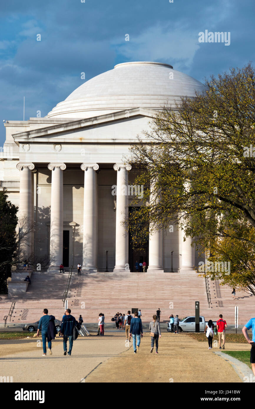 La Galleria Nazionale di Arte, West edificio, è il museo nazionale d'arte sul National Mall di Washington DC. Foto Stock