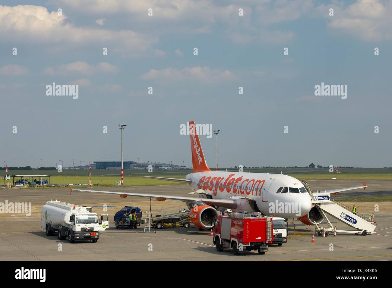 Aereo in rullaggio Foto Stock