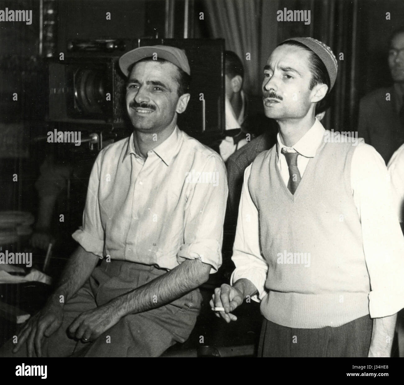 Film italiano registi Mario Monicelli e Steno (Stefano Vanzin) Foto Stock
