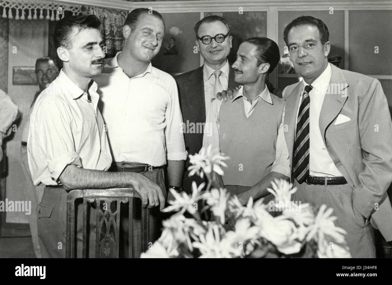 Film italiano registi Mario Monicelli e Steno (Stefano Vanzin) Foto Stock