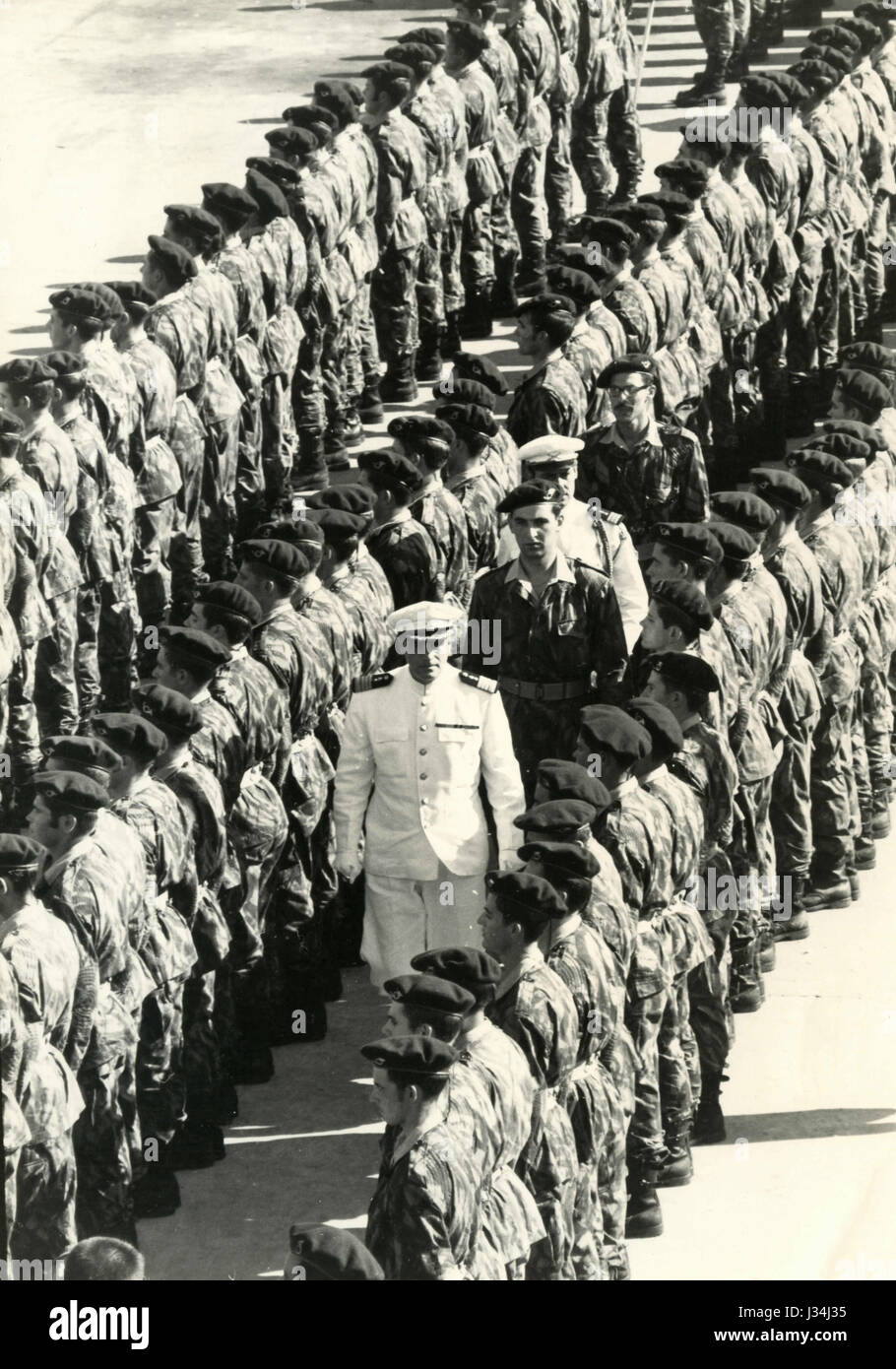 Navigando le truppe italiane, Italia ca. 1950 Foto Stock