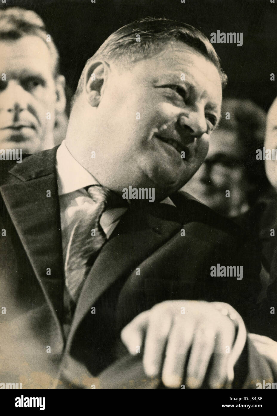 Uomo politico tedesco Franz Josef Strauss Foto Stock