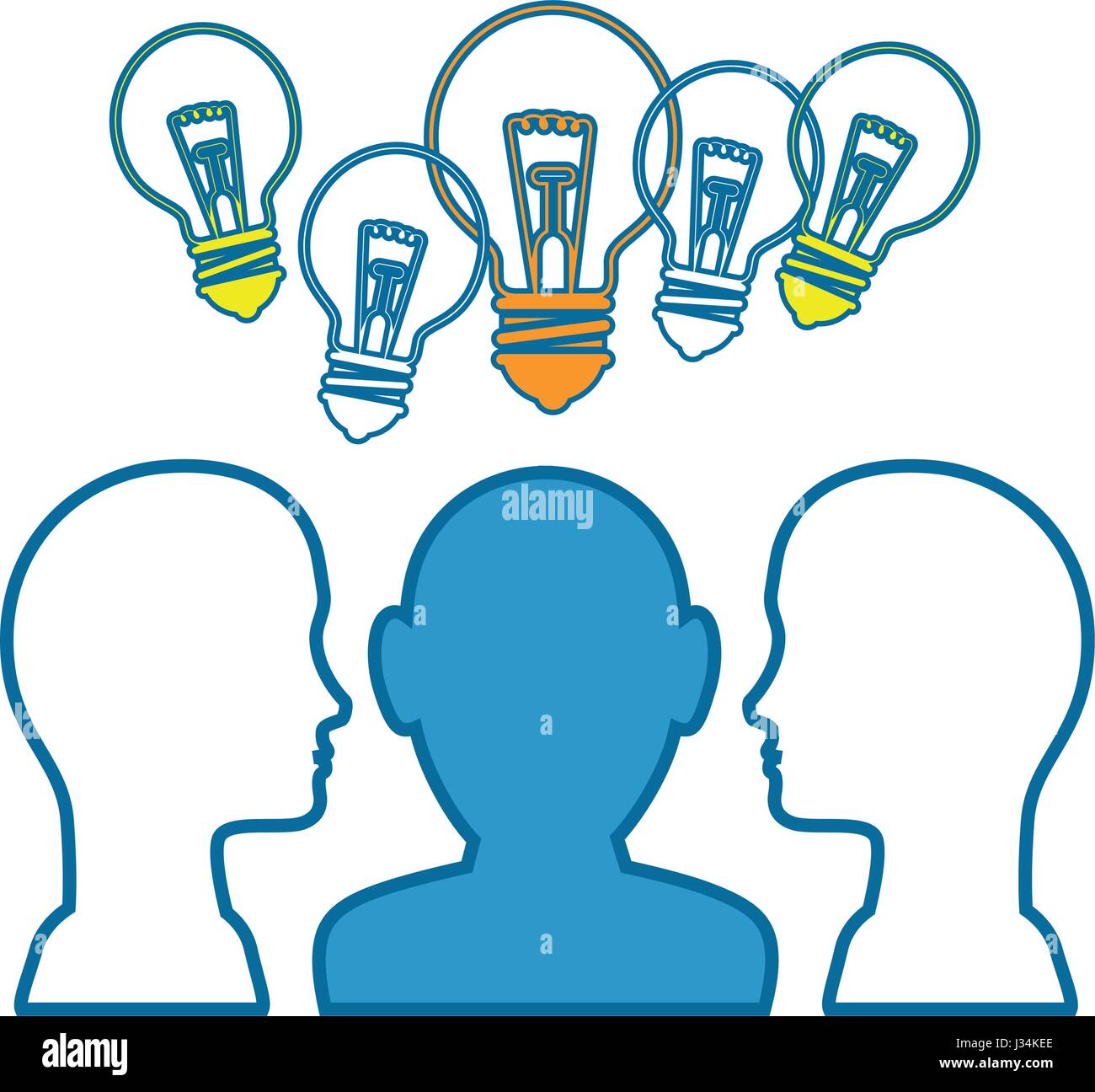 Pittogramma icona persone Illustrazione Vettoriale