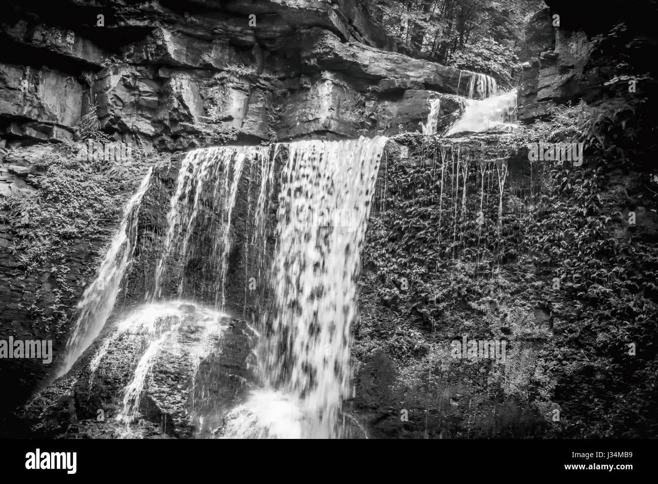 Stalla scende situato in Fillmore Glen State Park appena fuori della Moravia, New York. Foto Stock