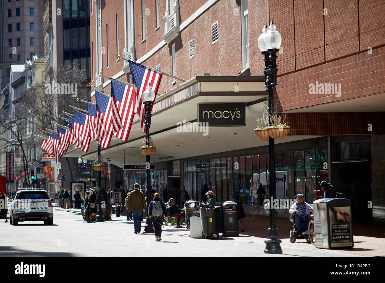 I grandi magazzini Macy Boston, Massachusetts, Stati Uniti, STATI UNITI D'AMERICA, Foto Stock