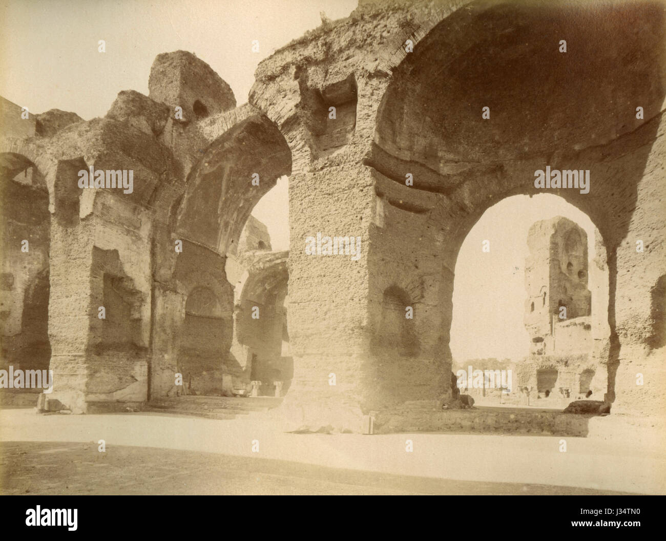Terme di Caracalla, Tepidarium, Roma, Italia Foto Stock