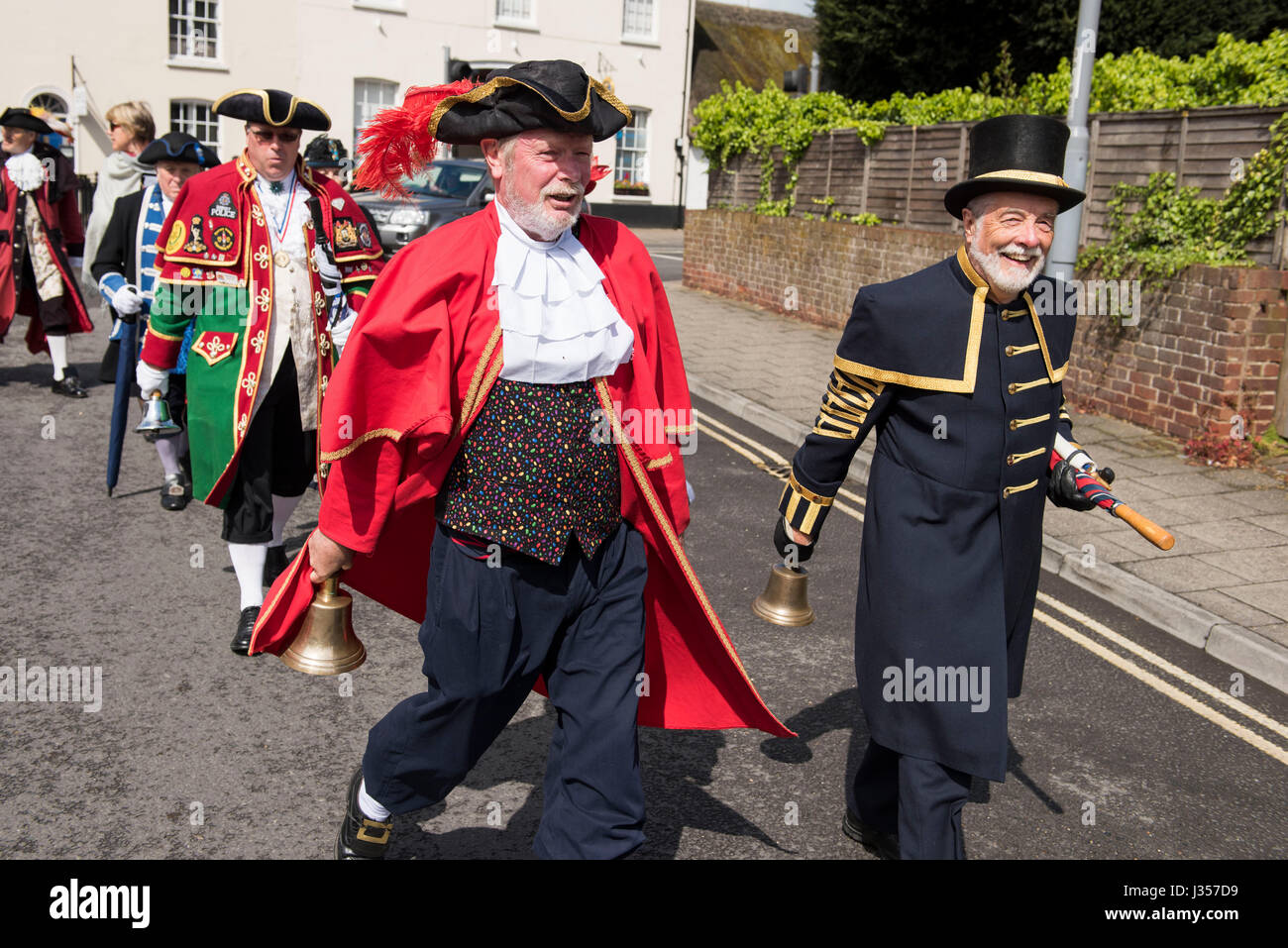 Questo evento è stato originariamente parte di Blandford Forum Georgian Fayre per molti anni ma è ora che si tiene ogni due anni qui a Wimborne Minster. Il com Foto Stock