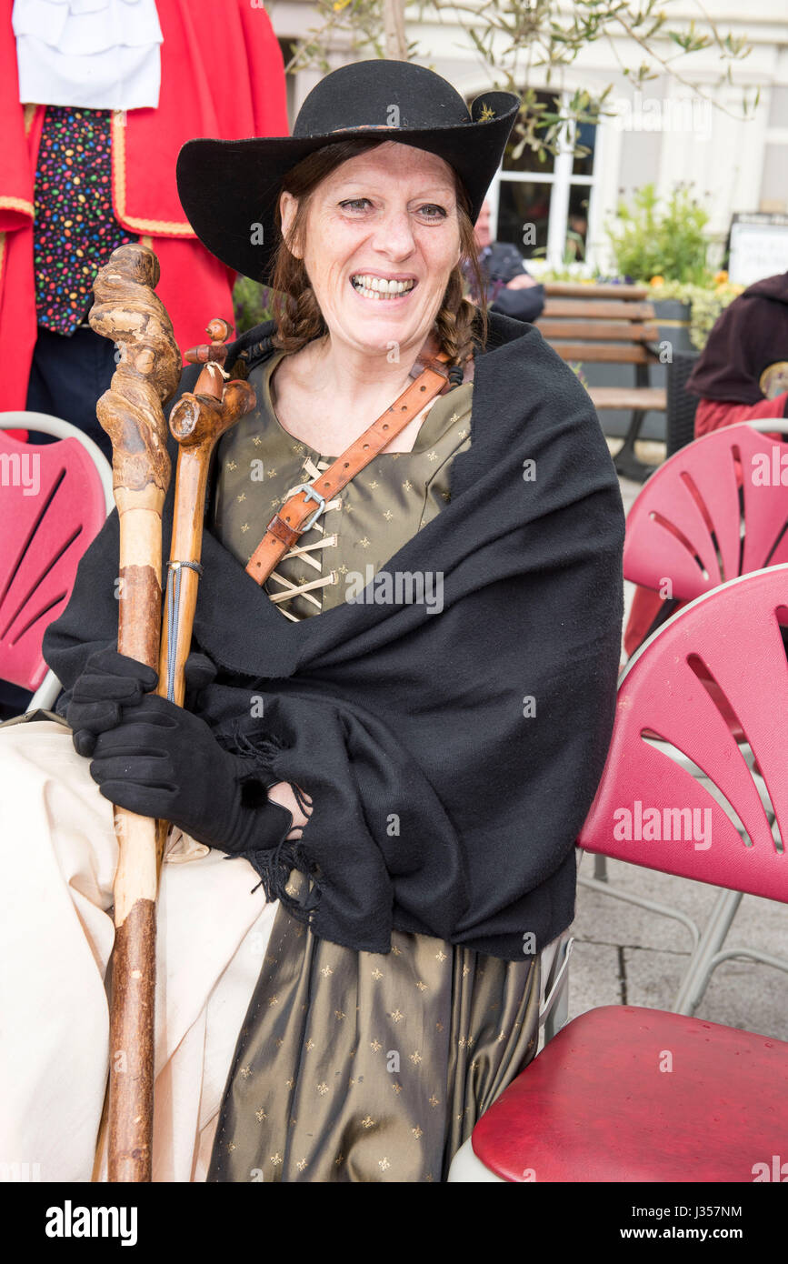 Questo evento è stato originariamente parte di Blandford Forum Georgian Fayre per molti anni ma è ora che si tiene ogni due anni qui a Wimborne Minster. Il com Foto Stock