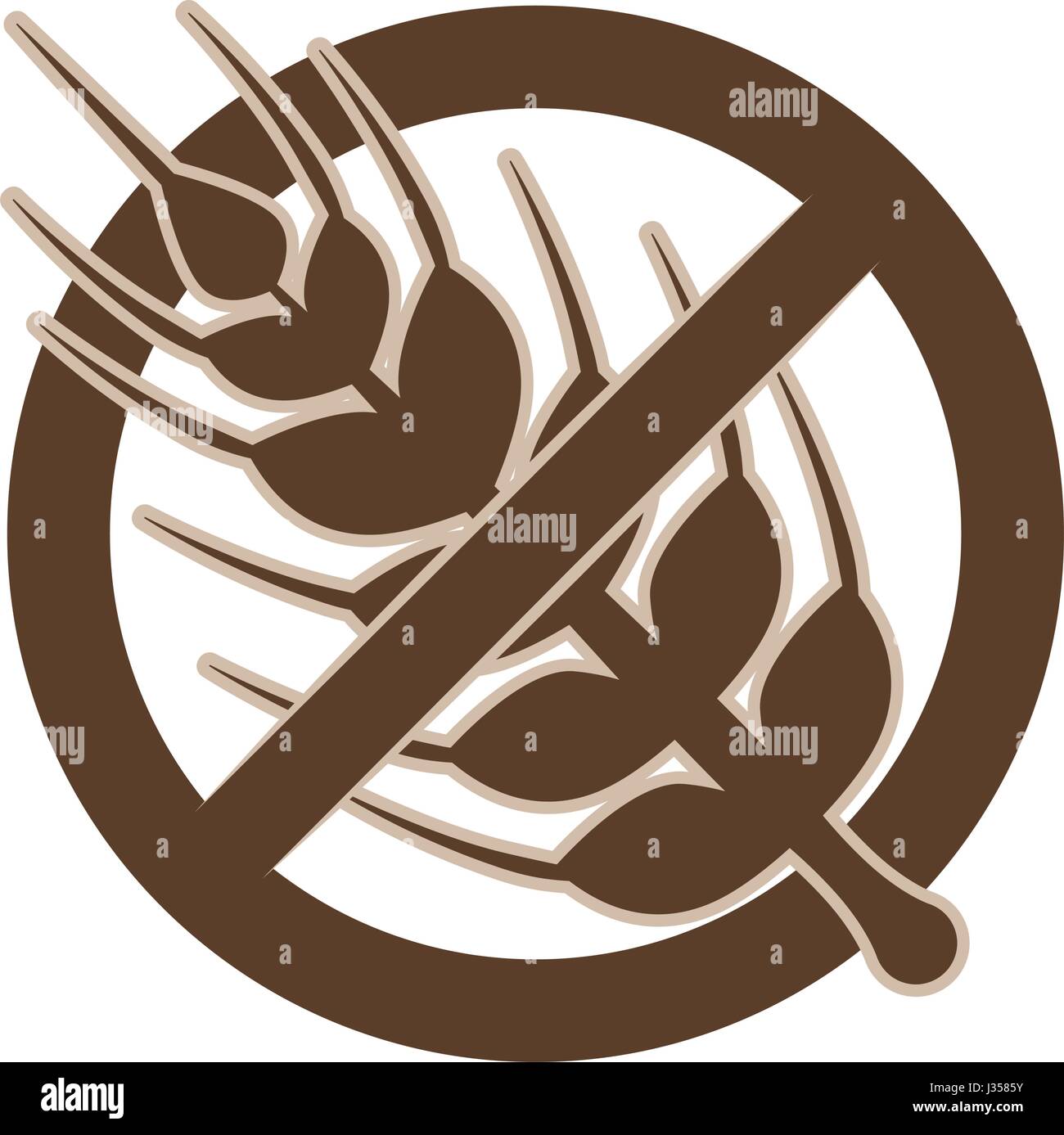 Prodotti senza glutine Illustrazione Vettoriale