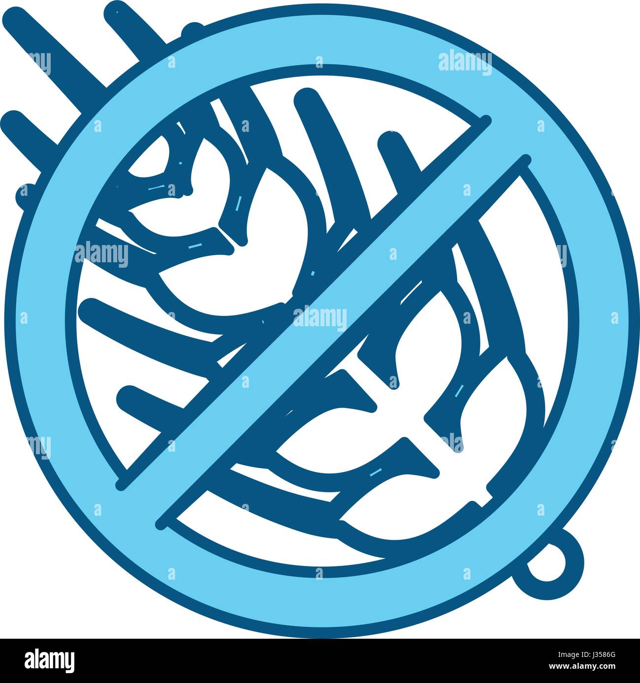 Prodotti senza glutine Illustrazione Vettoriale