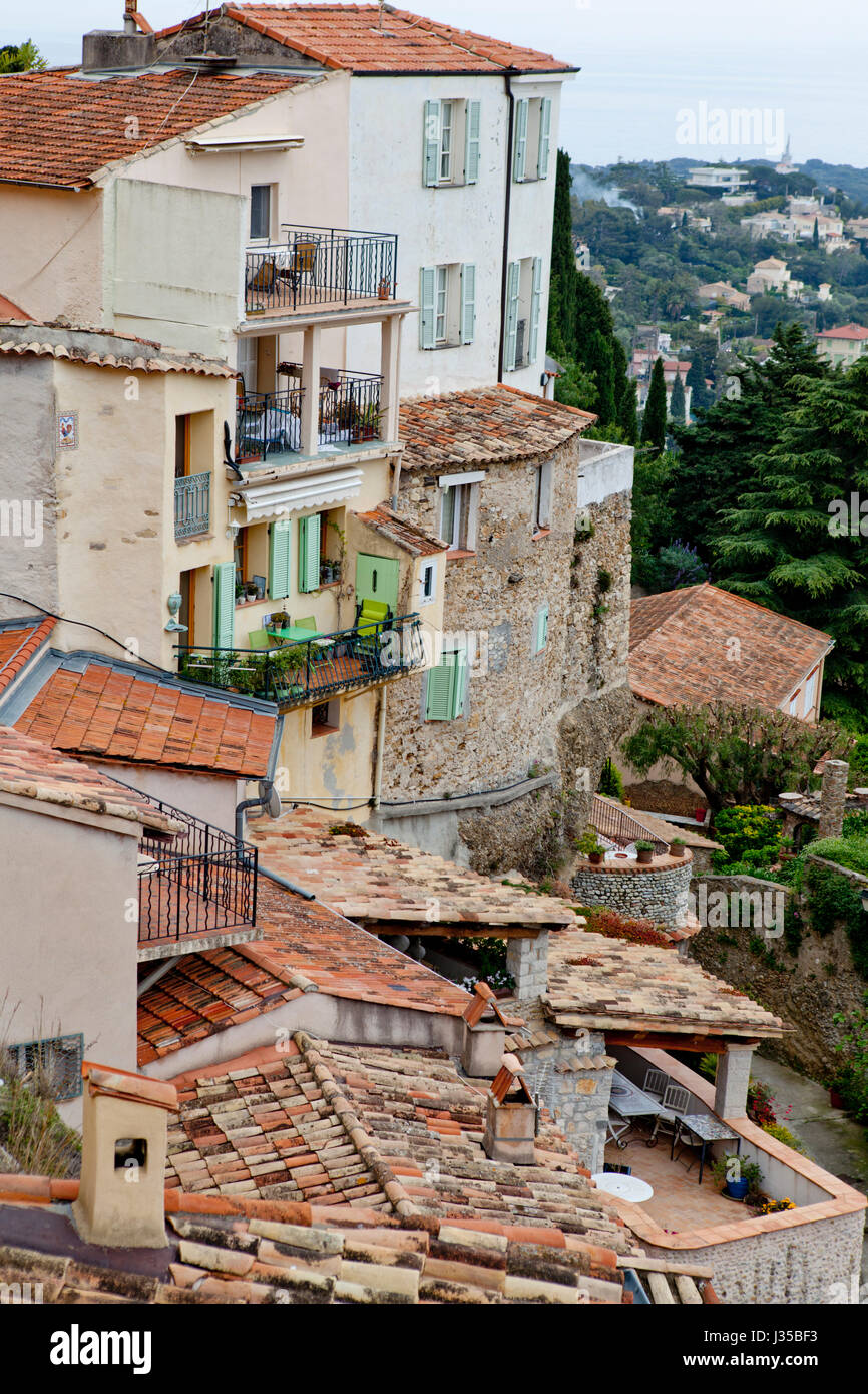 Roquebrune cap martin vieux village, cote d'Azur, in Francia Foto Stock