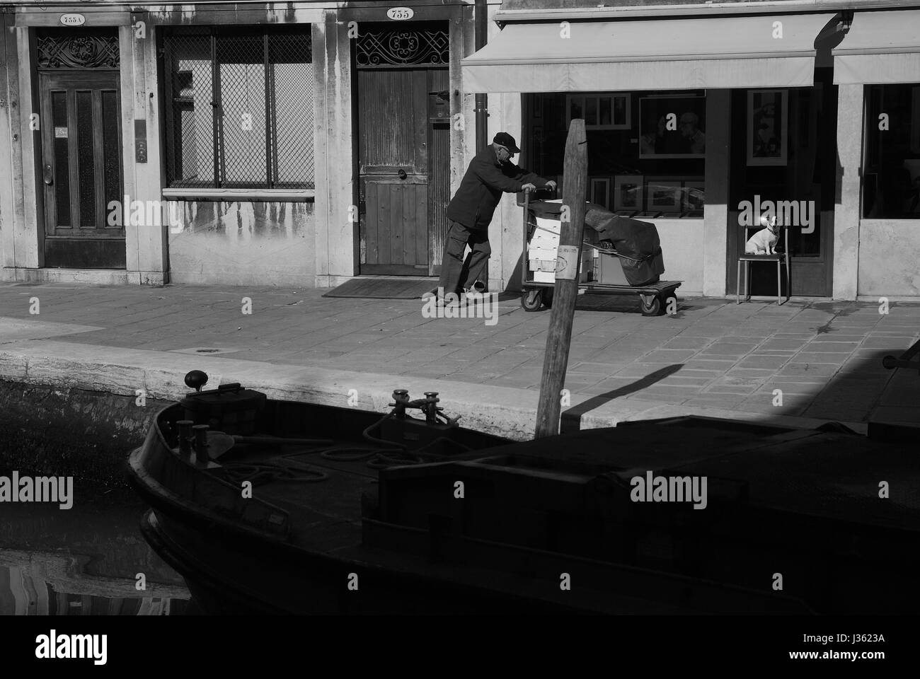 Movimentazione merci,Venezia Foto Stock