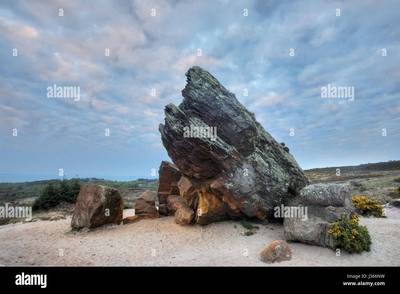 Agglestone Rock, Purbeck, Studland, Dorset, Inghilterra Foto Stock