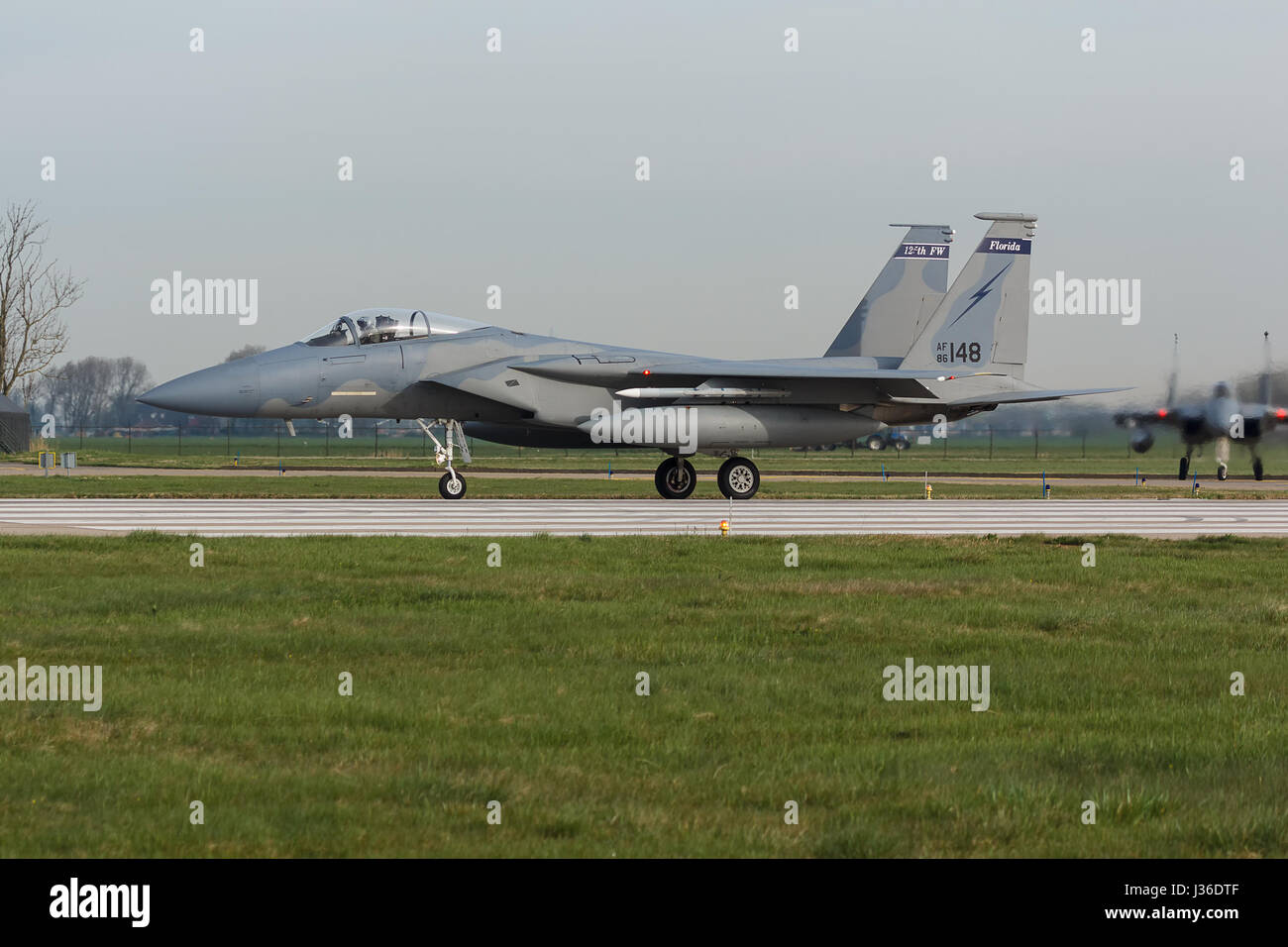 Il USAF F-15 Eagle durante il frisone bandiera esercizio Foto Stock