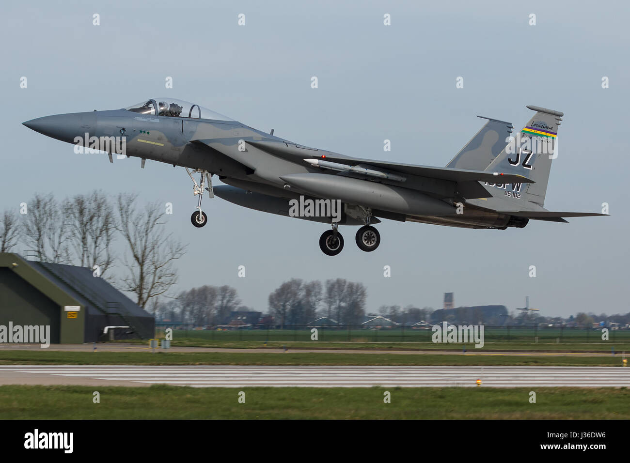 Il USAF F-15 Eagle durante il frisone bandiera esercizio Foto Stock